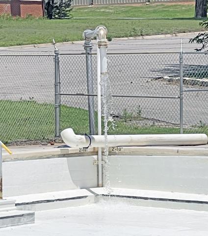 Cordell Public Pool began filling up on Tuesday, May 30.