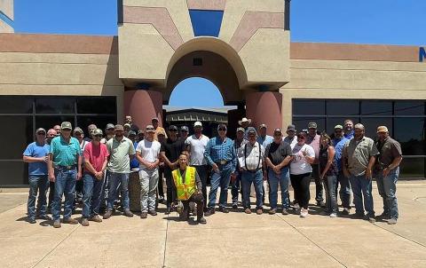County crews attend wildfire field training in Burns Flat
