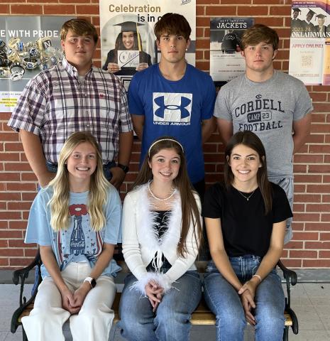 Samuel Lindsey, Dayton Bartlett, Alex Kennedy, Birdie Brown, Grayson Selman, Kaitlyn Babek.