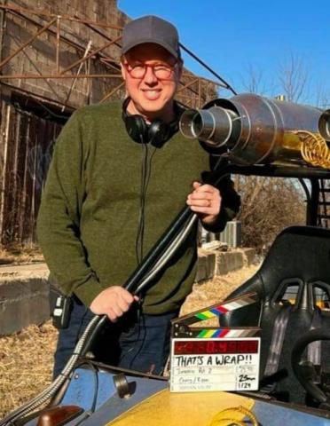 Hoyt on the set of The Adventures of Jurassic Pet 1 CONTRIBUTED PHOTO