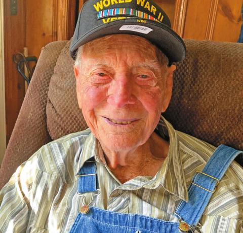 ABOVE: Walter Swart, 101, is a World War 2 veteran. He’s one of the oldest WW2 veterans in the area. BOTTOM: Swart in his Navy duds. GARY CLEVENGER
