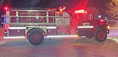 Christmas comes on a fire truck for some local kids