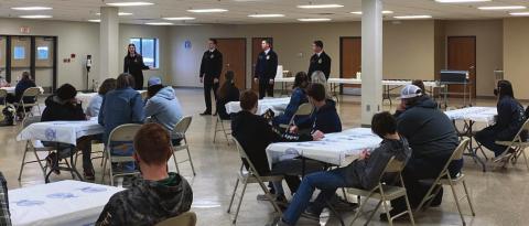 State FFA officers pay visit to Cordell