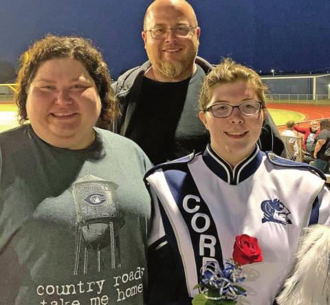 Gabby with mother, Kim, and father, Kyle Giblet. CONTRIBUTED PHOTO