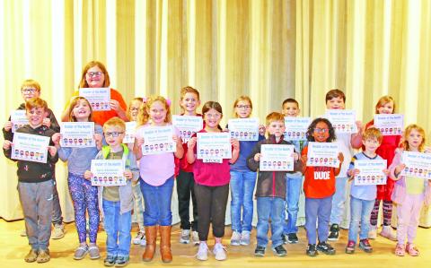 Cordell Elementary Readers of the Month